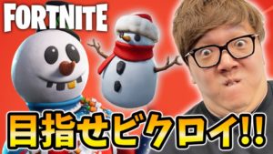 冬のヒカキンフォートナイト生配信！目指せミルダム初ビクロイ！