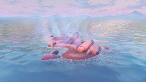 【フォートナイト】トイレ工場の近くに謎の陸地が。