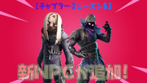 【フォートナイト】新NPC「ナイトヘア」と「レイブン」が追加！パンチカードも更新されてる！