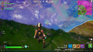 【フォートナイト】味方を起こしてシールドケグで回復しようと投げたら...→味方へ当たってケグが崖下へ落下ww