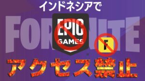 【フォートナイト】日本で当たり前のようにプレイで楽しんでいる間インドネシアの人たちは泣いていた