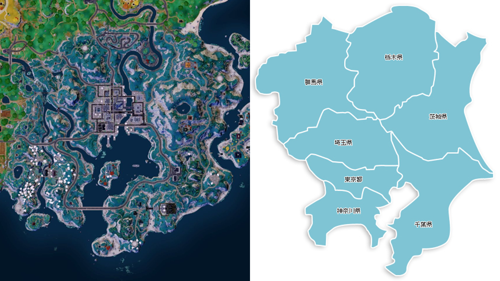 【雑談】新たに追加されたマップが関東地方に似ている件について...w