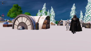 【フォートナイト】[Hotfix]ブルータルバスティオン北西側ガソリンスタンド付近にダースベイダーがやってきた