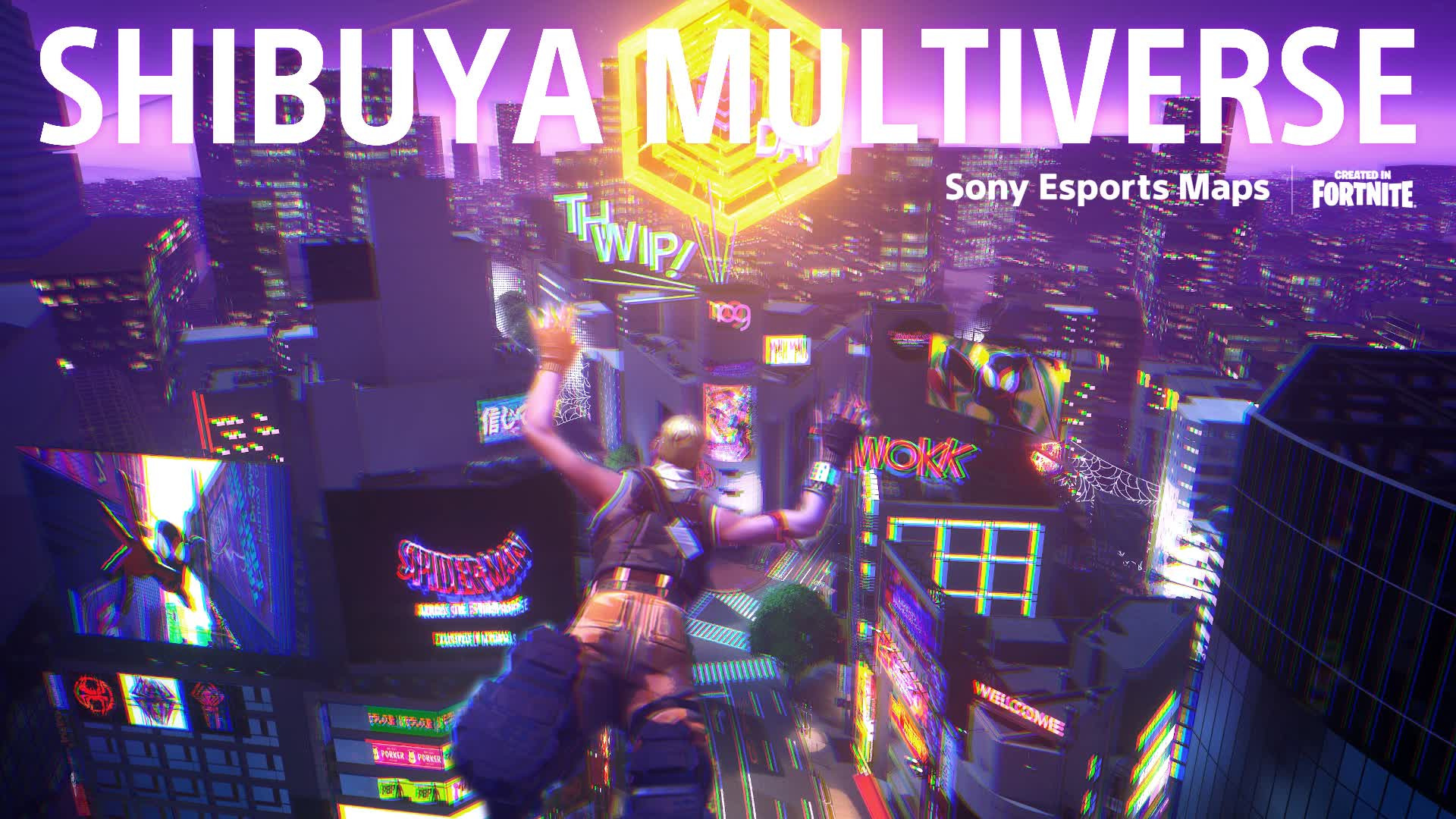 Sony Esports Project: スパイダーマン：アクロス・ザ・スパイダーバース タイムアタックマップ先行体験『渋谷マルチバースラン』