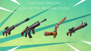 【フォートナイト】チャプター4シーズン3に登場する武器/アイテムのステータスまとめ