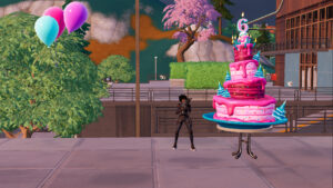 【フォートナイト】各街に6周年のケーキが出現！もちろん食べれます！