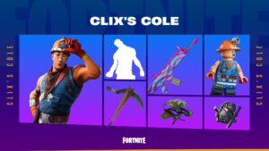 【フォートナイト】アイテムショップにあの世界的有名なClix選手の新たなロッカーが登場