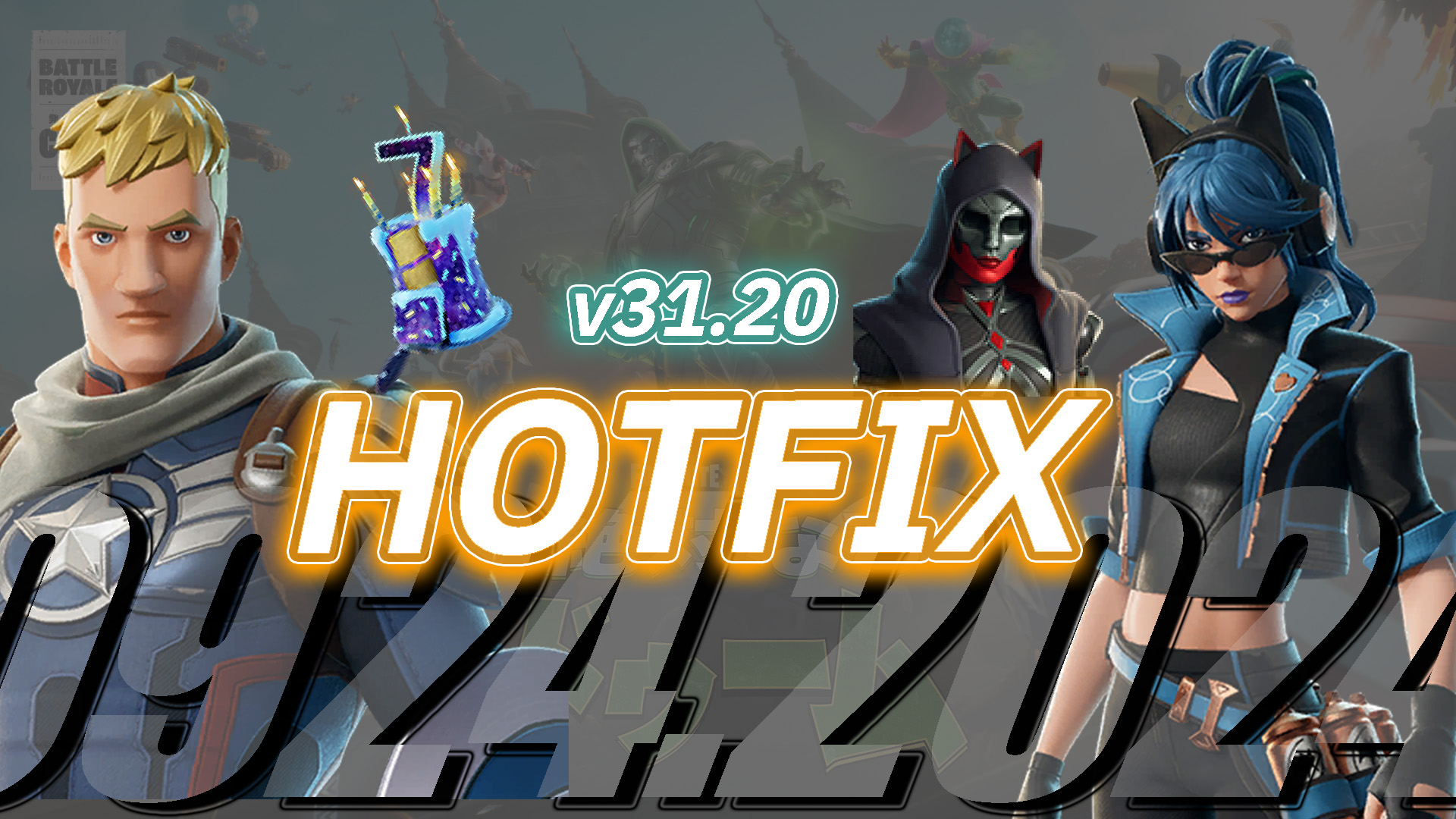 【フォートナイト】ランクリロード・7周年・ストーリークエスト・サイフォン追加｜Hotfix