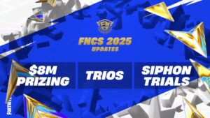 【フォートナイト】FNCS 2025が発表!来年は「トリオ」、サイフォンが復活、賞金プールが800万ドルに