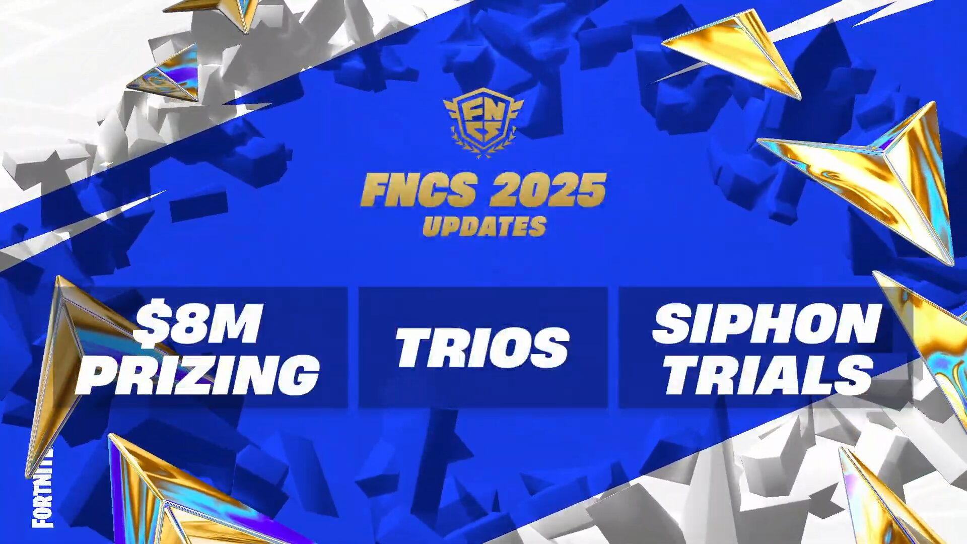 【フォートナイト】FNCS 2025が発表！来年は「トリオ」、サイフォンが復活、賞金プールが800万ドルに