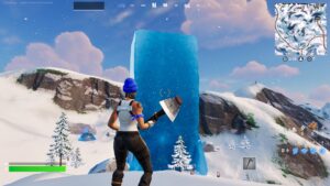 【フォートナイト】マップの真中に巨大な氷河が追加、今後氷河が溶けてNPC「マライア・キャリー」が登場!