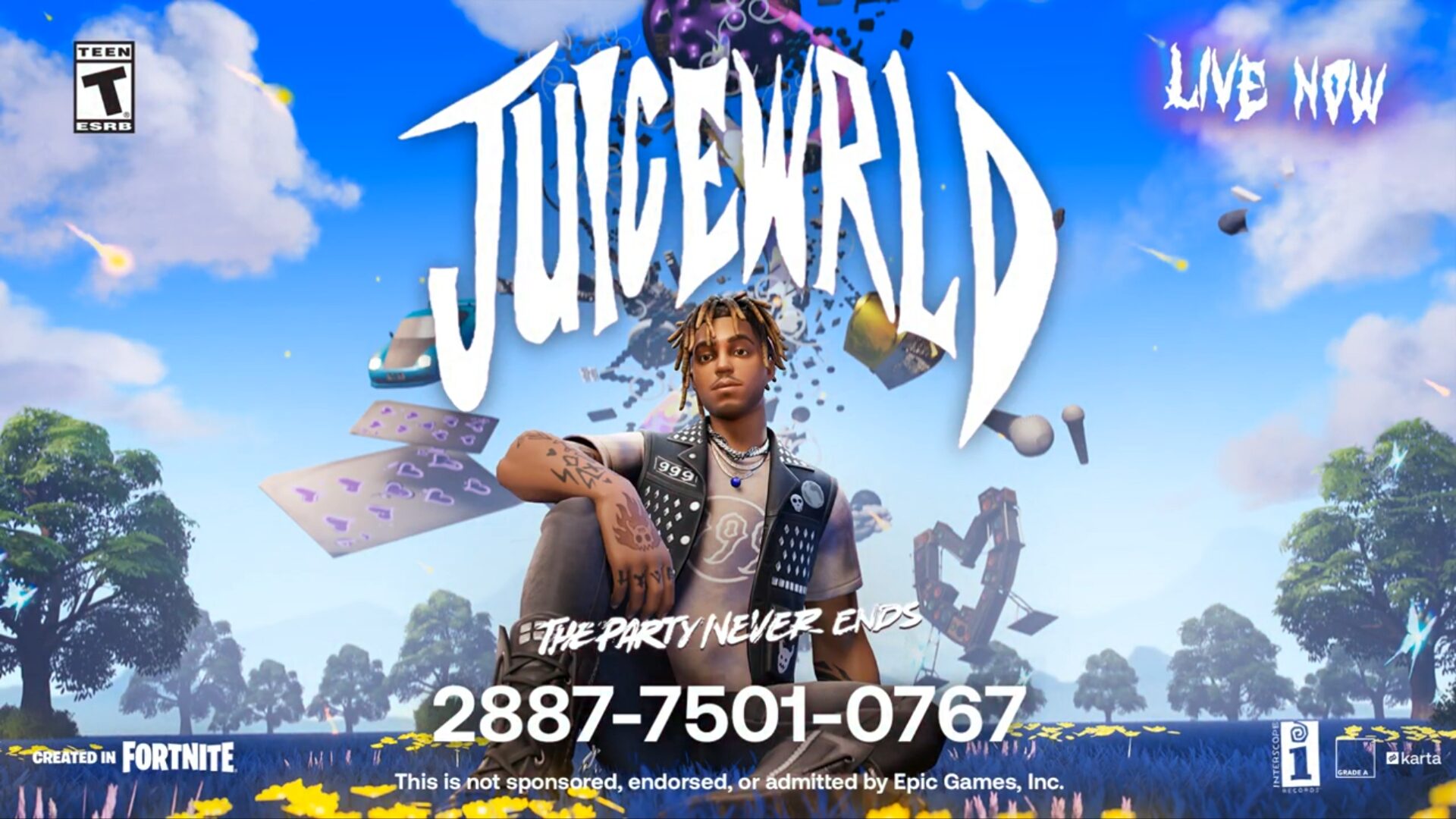 Juice WRLDの公式マップ『Juice WRLD: The Party Never Ends』が登場！