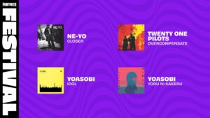 【フォートナイト】ジャムトラックに日本人アーティスト『YOASOBI』の楽曲「アイドル」と「夜に駆ける」が登場!