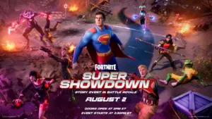 【フォートナイト】ワンタイムイベント「Super Showdown」のティザー画像が公開、8月3日午前3時30分に開催