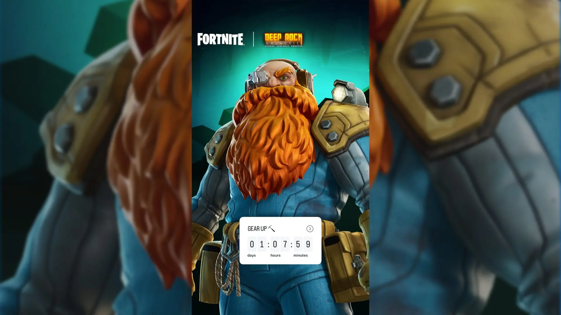 『フォートナイト X Deep Rock Galactic』コラボ決定!6フィートのスペースドワーフが登場