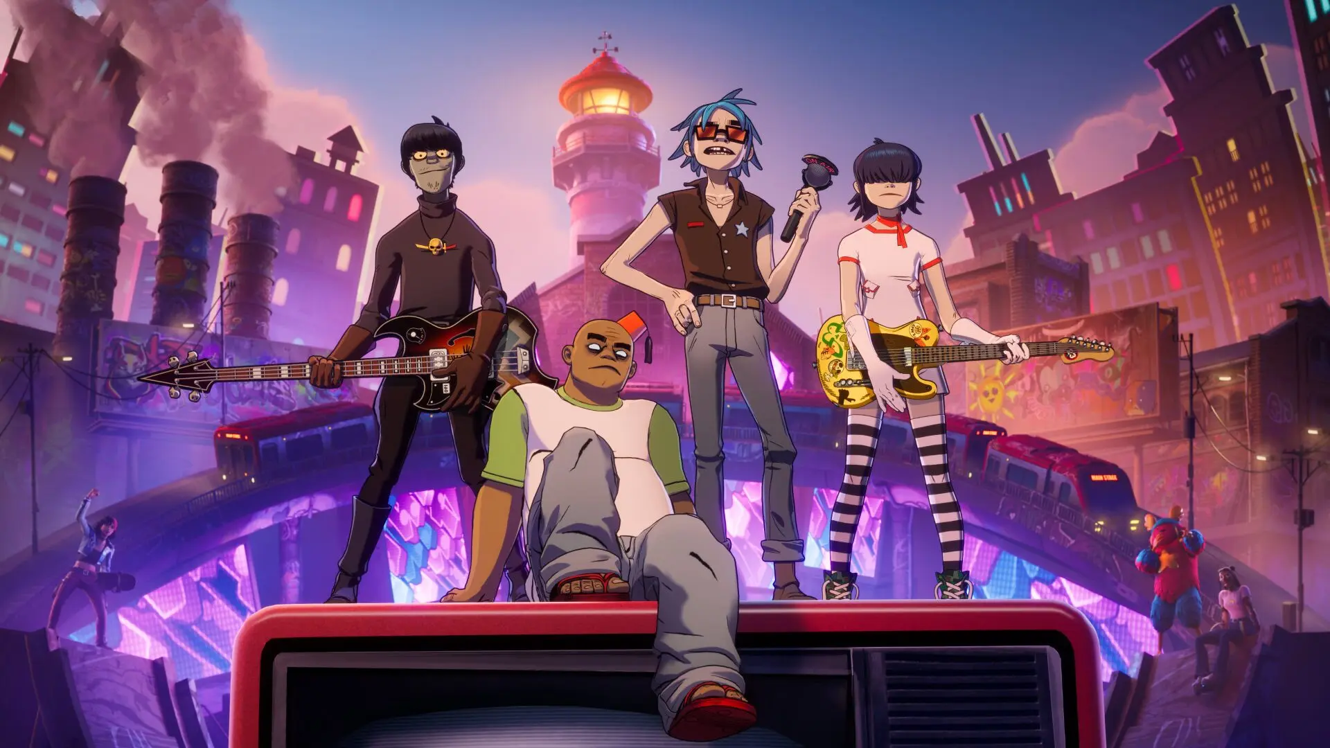 世界最大のバーチャルバンド「Gorillaz」、Fortnite Festivalシーズン10で参戦！