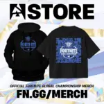 「フォートナイト グローバルチャンピオンシップ 2025」公式グッズ販売開始、FNCSのロゴ入りTシャツやパーカーがラインナップ