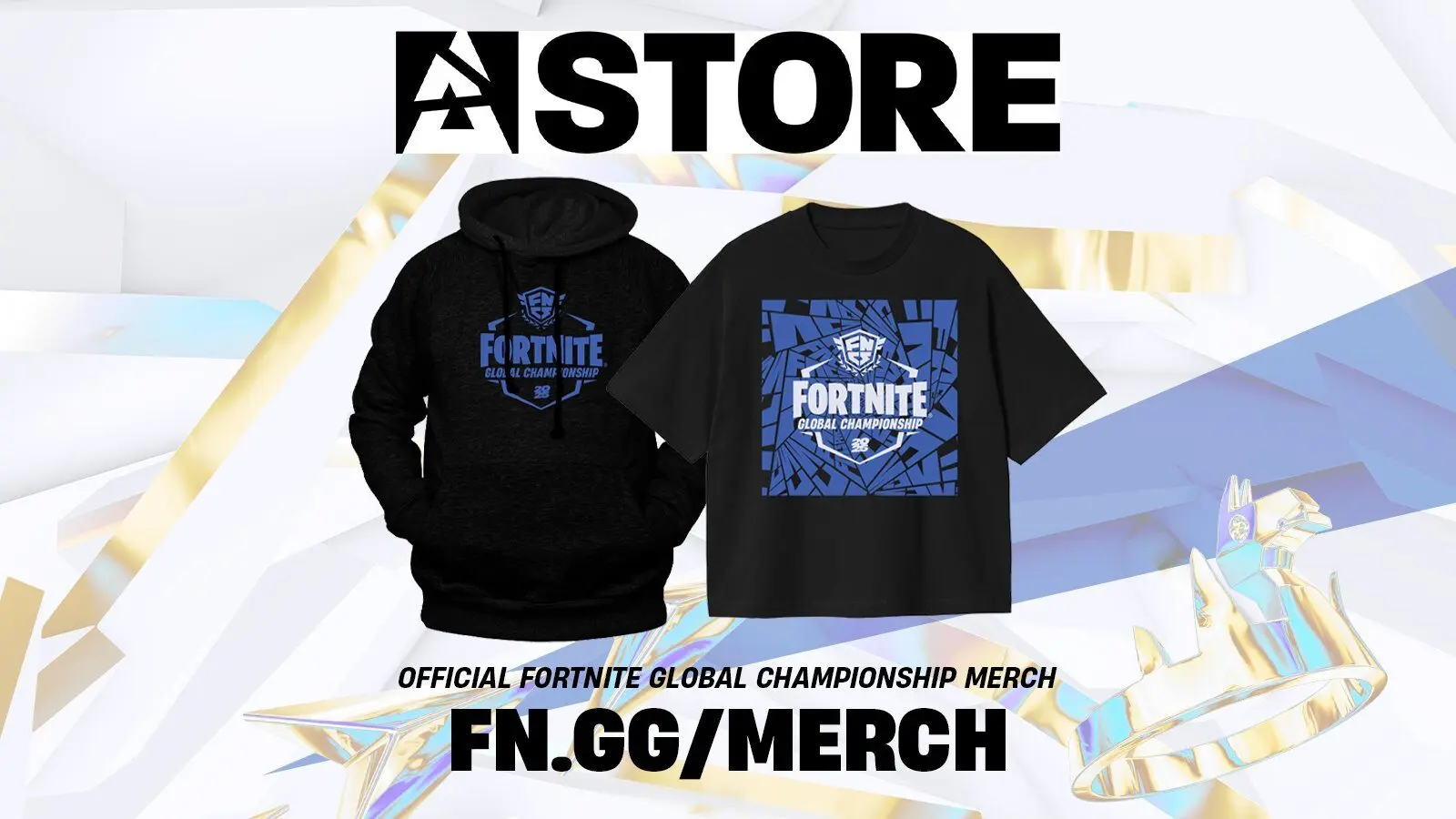 「フォートナイト グローバルチャンピオンシップ 2025」公式グッズ販売開始、FNCSのロゴ入りTシャツやパーカーがラインナップ