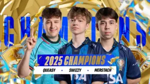 『フォートナイト グローバルチャンピオンシップ 2025』SwizzY & Queasy & Merstachトリオが僅差を制して優勝!
