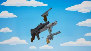 【フォートナイト】v38.10 | バトルロイヤルにバランス調整を実施、新武器「ファイブガン」登場、コバルト・スリングショットとデオドラント・アプリケーターが保管庫から復活、レンジャーショットガン強化など