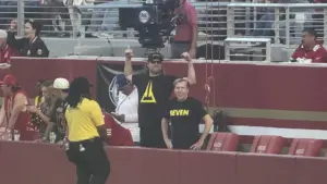 サンフランシスコ・49ers戦で『フォートナイト』のチャプター7を示唆するティザーか　「セブン」ロゴのTシャツが登場し話題に