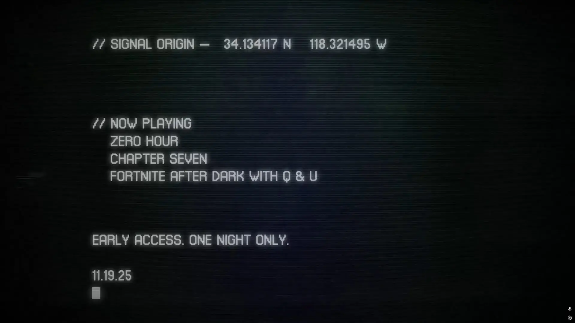 【フォートナイト】人気配信者「Nick Eh 30」がチャプター7を示唆?座標やキーワードを含むティザー映像を公開