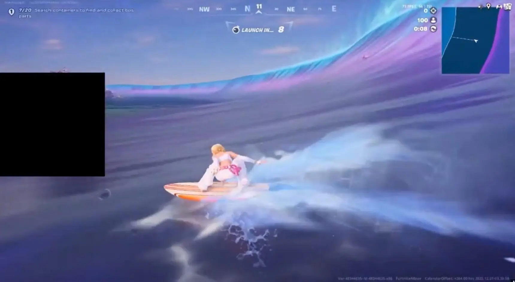 【フォートナイト】チャプター7の新降下システム“サーフボード降下”が実装