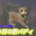 【フォートナイト】今日のアイテムショップに「ベストキャット」がバディとして登場！猫好きにはたまらない！！