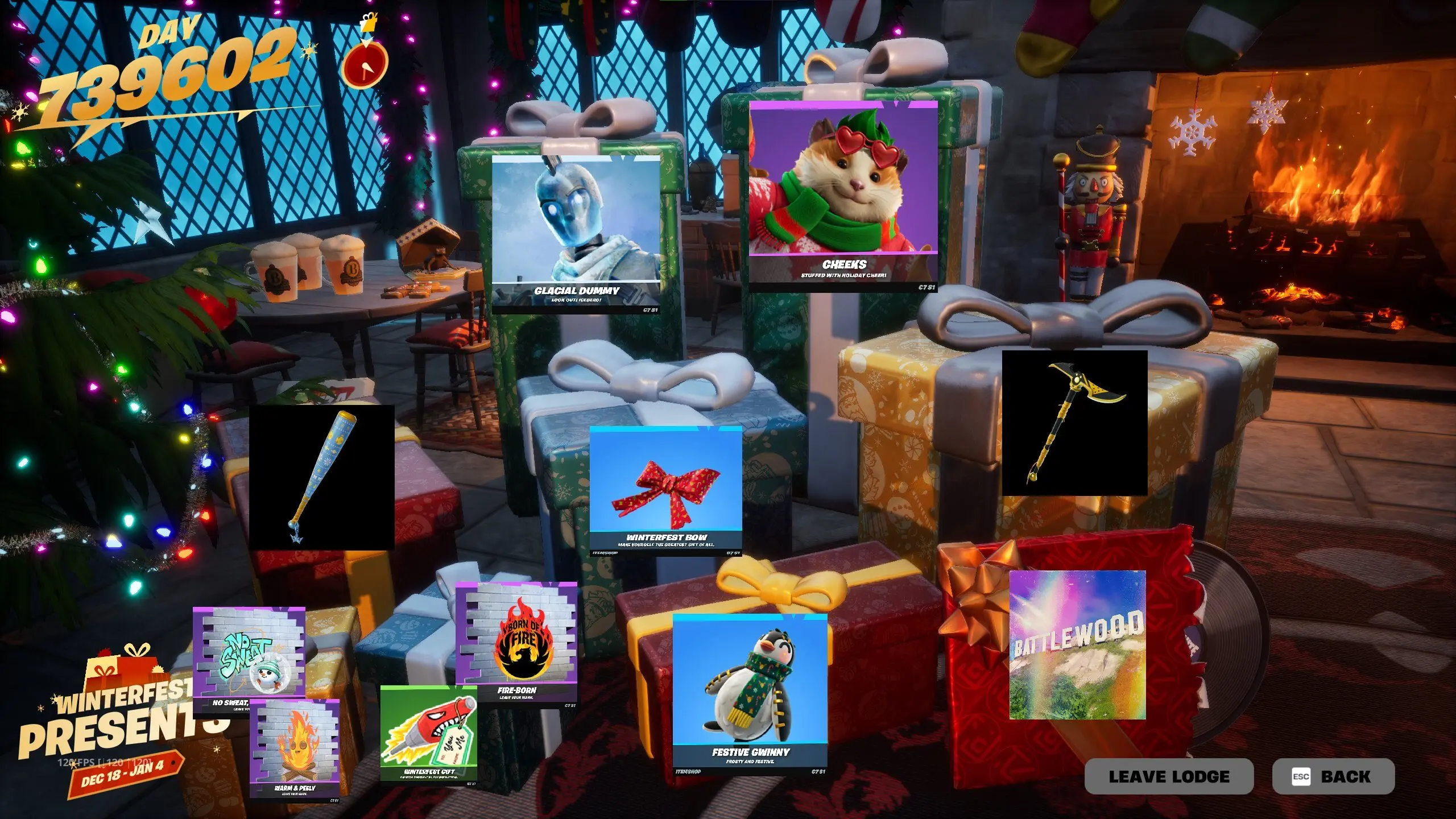 【フォートナイト】ウィンターフェスト2025で貰えるアイテムとプレゼントの場所まとめ