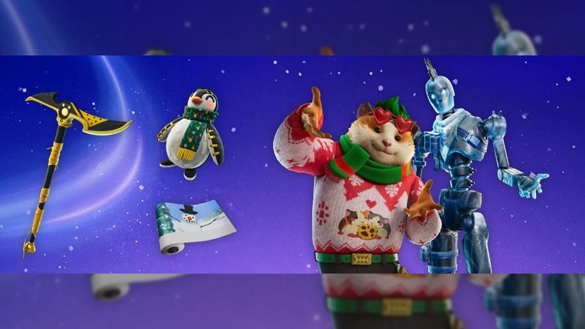 【フォートナイト】今年のウィンターフェストで貰える無料報酬が判明、2体の無料スキンを含む豪華アイテムが配布予定