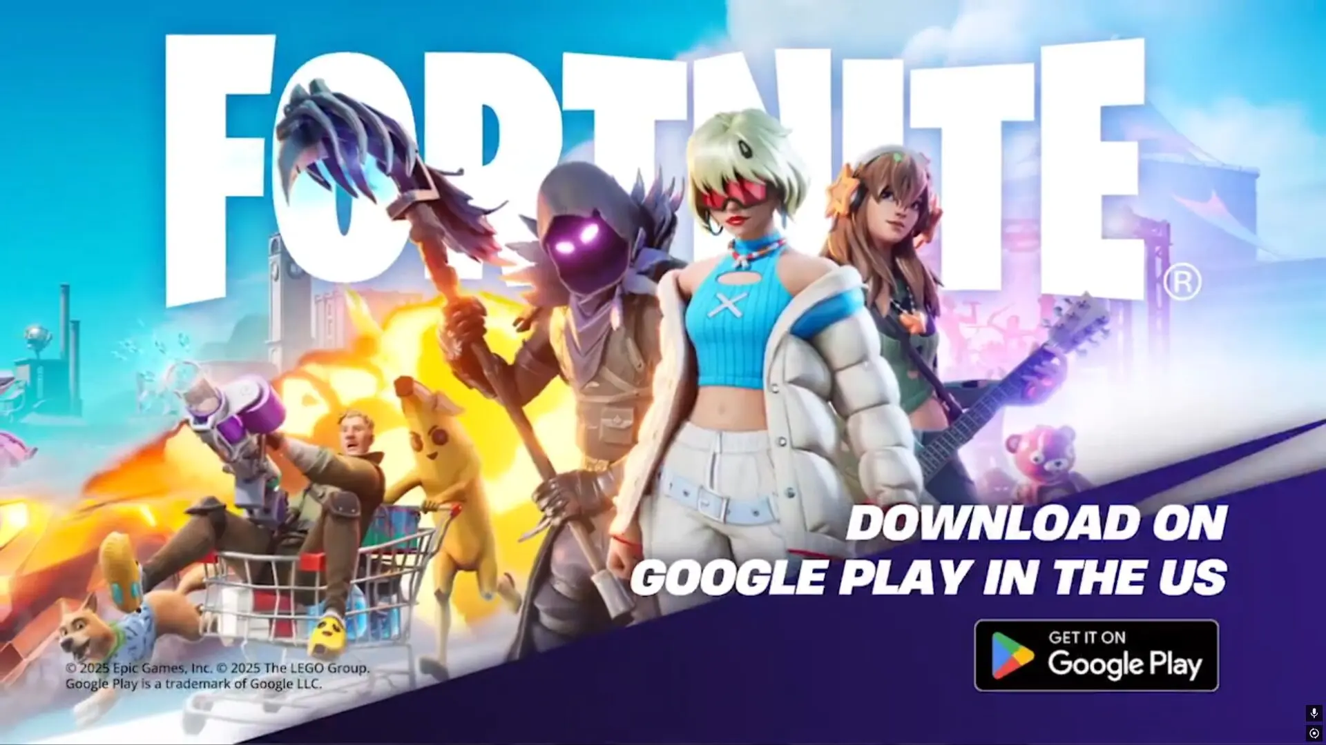 【フォートナイト】ついにGoogle Playに復活!米国で配信再開、世界展開も準備中