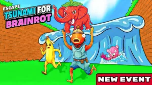 【フォートナイト】話題の新作マップ『ESCAPE TSUNAMI FOR THE BRAINROTS』の遊び方とイベント情報まとめ