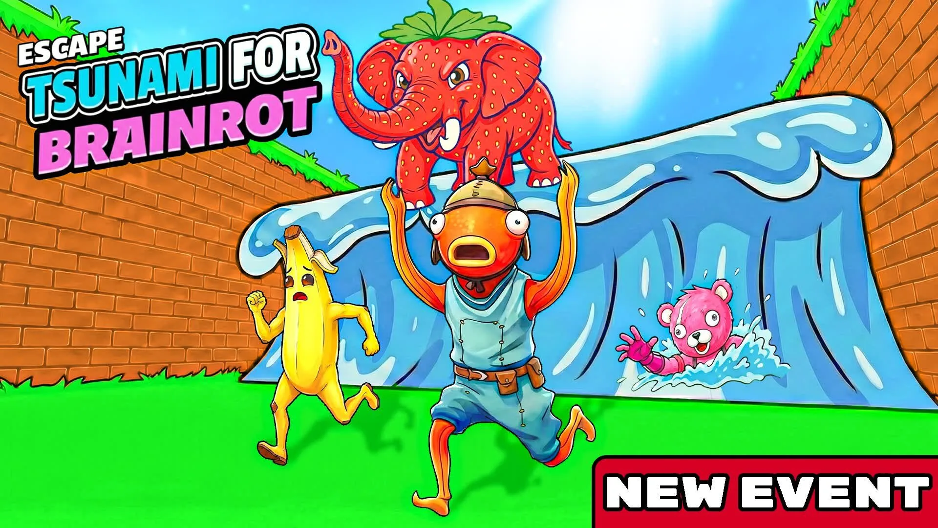 【フォートナイト】話題の新作マップ『ESCAPE TSUNAMI FOR THE BRAINROTS』の遊び方とイベント情報まとめ