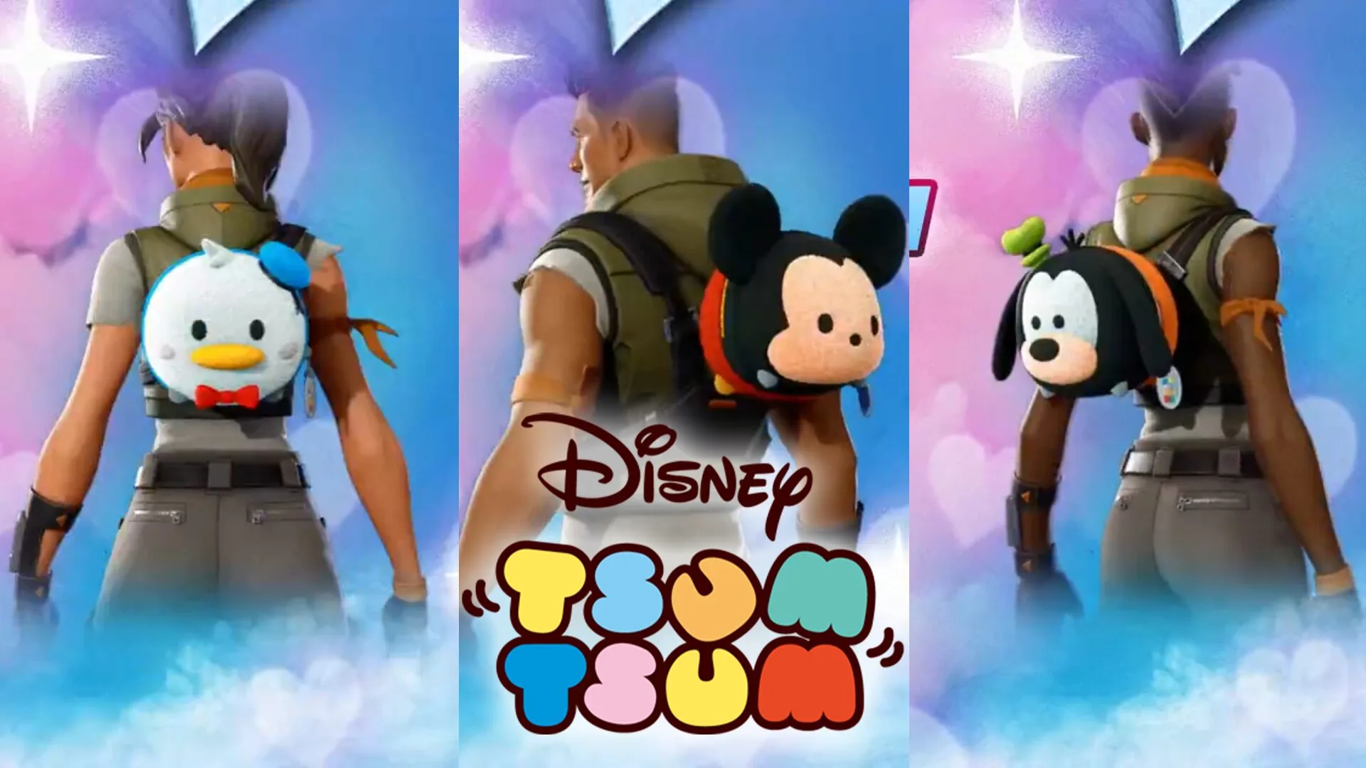 【フォートナイト】ついに「ツムツム」が参戦!2月23日にミッキー、ドナルド、グーフィーのバックアクセサリーが登場