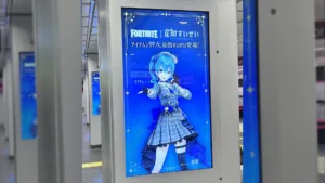 【速報】都内駅構内に「星街すいせい X フォートナイト」のコラボ広告が出現、本格始動へ