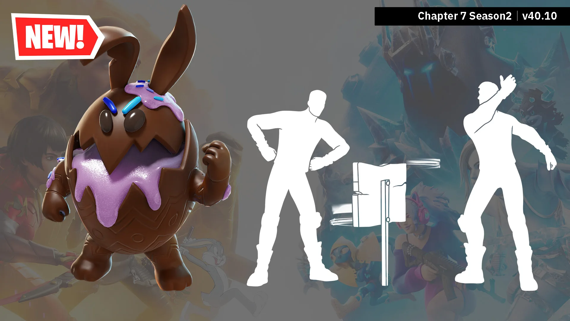 【フォートナイト】アイテムショップにウサギが並ぶ！新エモート「ウサギ狩りシーズン」＆新バディ「チョコうさJr.」が登場