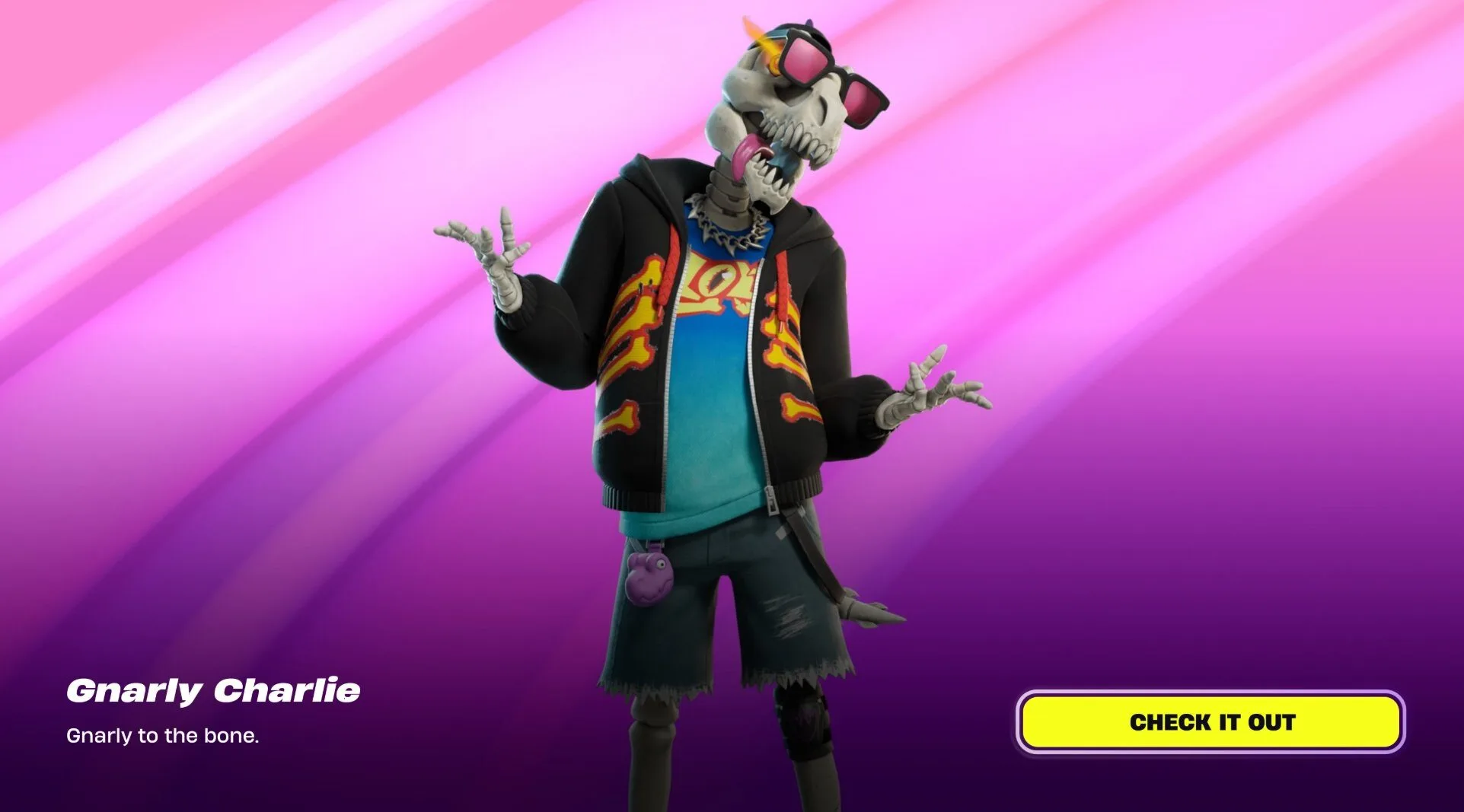 フォートナイトの新スキン「ナーリー・チャーリー」がゲーム内ニュースにて先行公開!次回のアップデートで登場へ