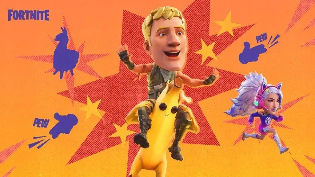 【速報】フォートナイトがカオスすぎるエイプリルフール仕様に！巨大頭部、フィンガーガン、そして「肩車」、乗れるラマまで実装！？