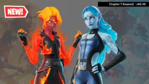 【フォートナイト】火と水の精霊にインスパイアされた新スキン「レディ・フレイムスパーク」と「レディ・ウェブフロー」が好評配信中！