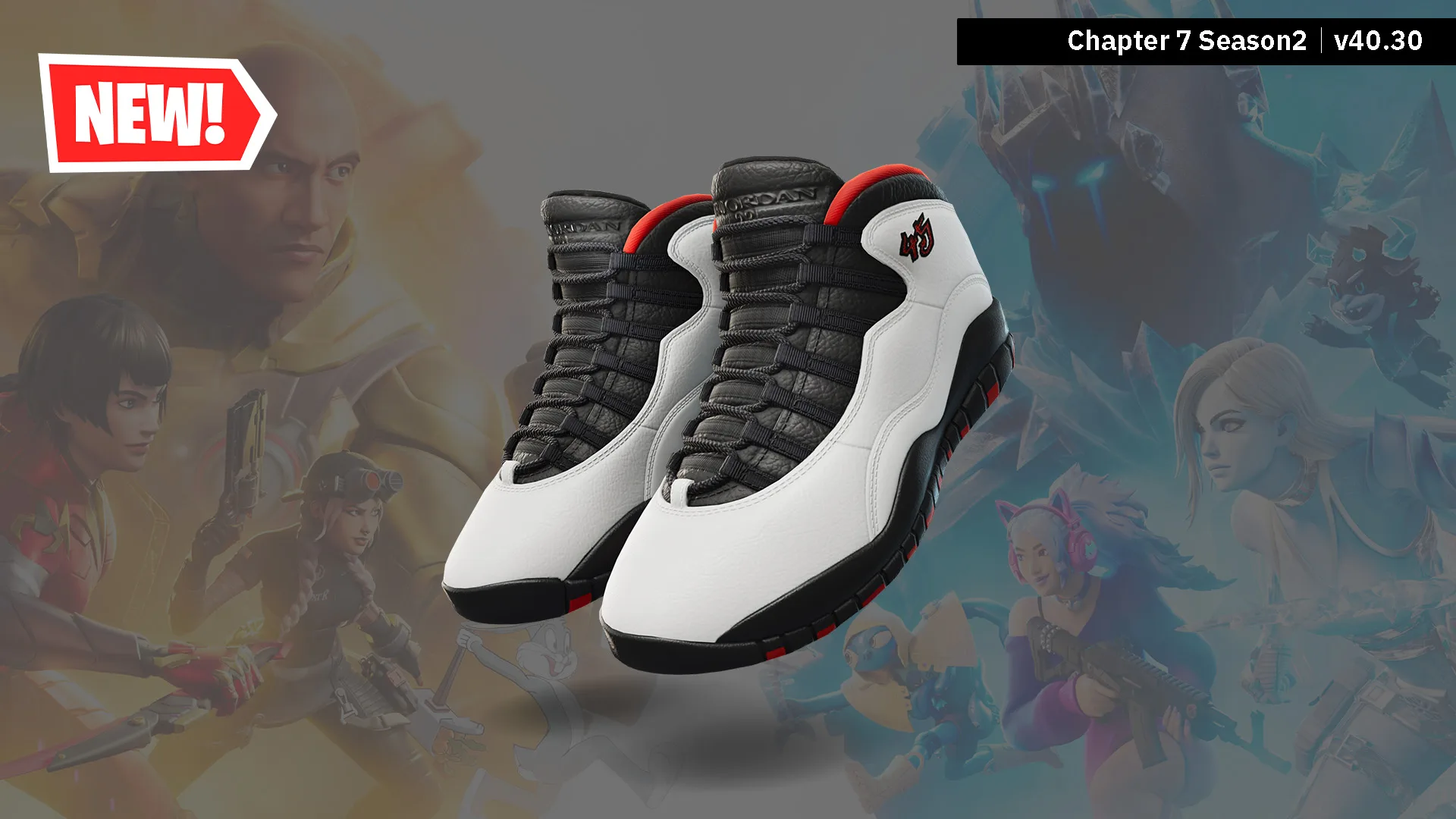 【フォートナイト】NIKEから新シューズ「Air Jordan 10 Retro OG 'Double Nickel」がアイテムショップに登場