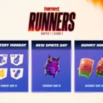 【フォートナイト】チャプター7 シーズン3『ランナー』週間イベント ウィーク2のスケジュール公開！木曜日にギャラクシー精霊登場、土曜日はグミ・アワー開催へ