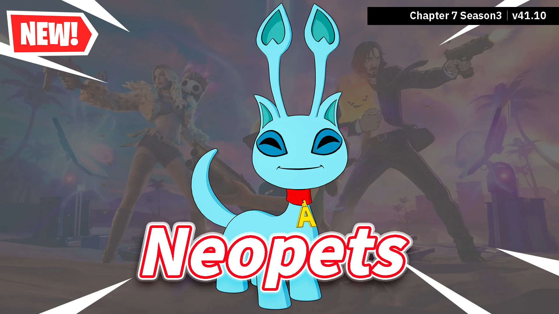 【フォートナイト】バーチャルペット育成ゲームのNeopetsから「Aisha」がバディとして新登場！