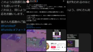 【フォートナイト】人気配信者・ちゃんナギがゴースティング被害を訴える　TikTokで「配信者狩り」を呼びかける行為が横行