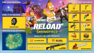 【フォートナイト】リロードに「スプリングフィールド」が登場！最大プレイヤー50人化、新エリアやジョン・ウィックの精霊が登場など