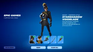 【フォートナイト】ギフト限定だった「スターシャドー ヴォイドブレイド」、バトルパス所有者全員へ配布に変更