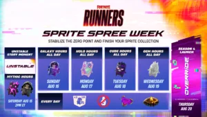 【フォートナイト】シーズン3最終週「精霊大サービス ウィーク」が開催！日替わりでレア精霊の出現率アップ