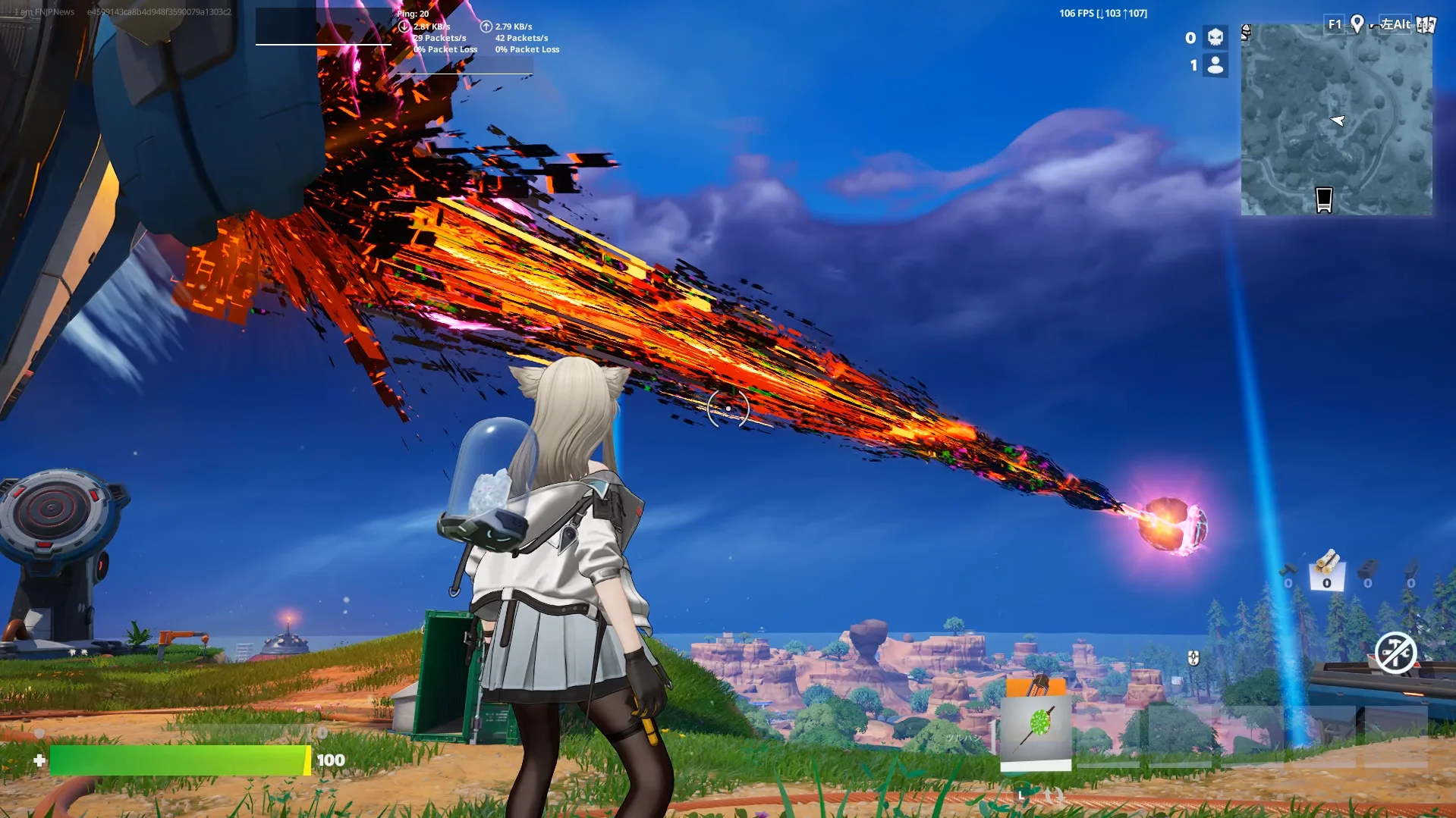 【フォートナイト】ストーリーモーメント「UNSTABLE」が開催！島中央に巨大カセットが出現、次シーズンを示すティザーも