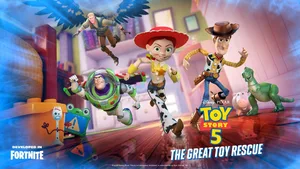 【フォートナイト】ボニーの部屋を冒険!『トイ・ストーリー5』コラボマップ「The Great Toy Rescue」が登場